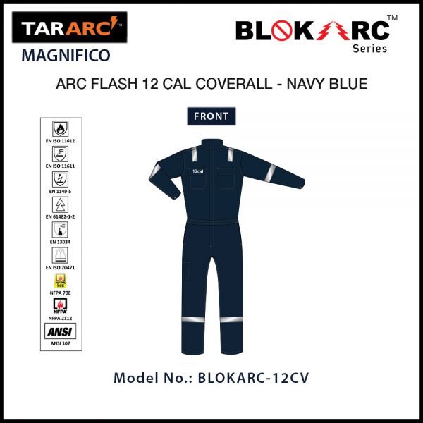 ARC FLASH MAGNIFICO COVERALL, ARC RATING: 12 CAL/CM² , HRC 2